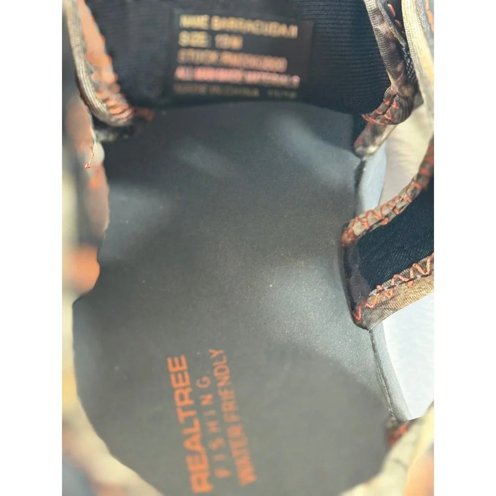 Realtree Water Shoes Sport Sandals Men's Size 13 Gray Camo Fishing Hiking